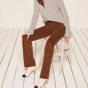 Reformation Winnie Corduroy 26 pants cord Ref Toffee
